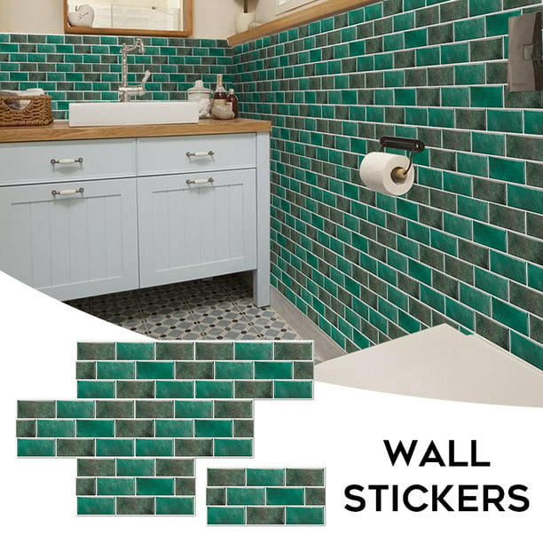 Self-adhesive Wall Stickers PVC Waterproof Contact Papers Bathroom Kitchen Decor